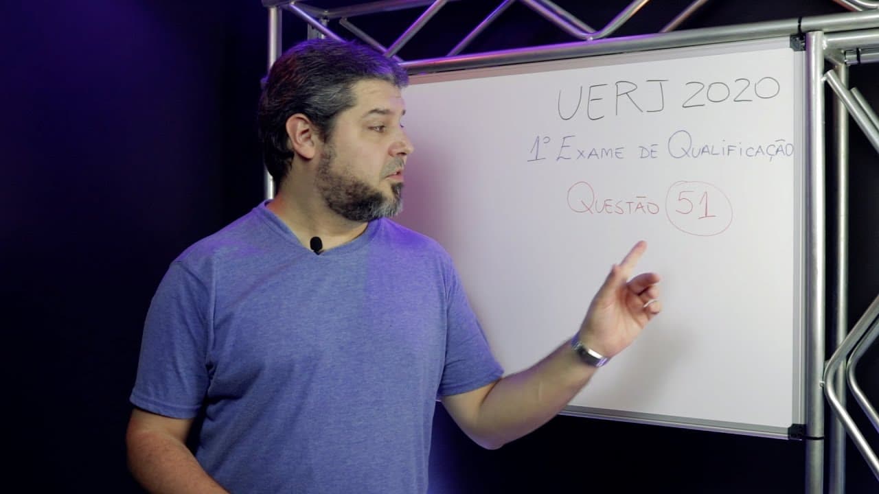 Thumbnail: UERJ 2020 - 1o EQ - Questão 51