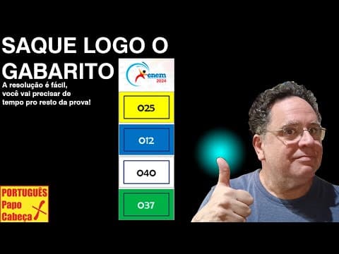 Thumbnail da aula: Questões do ENEM CLXI- Aula 725 (versão para smartphones e i-phones)