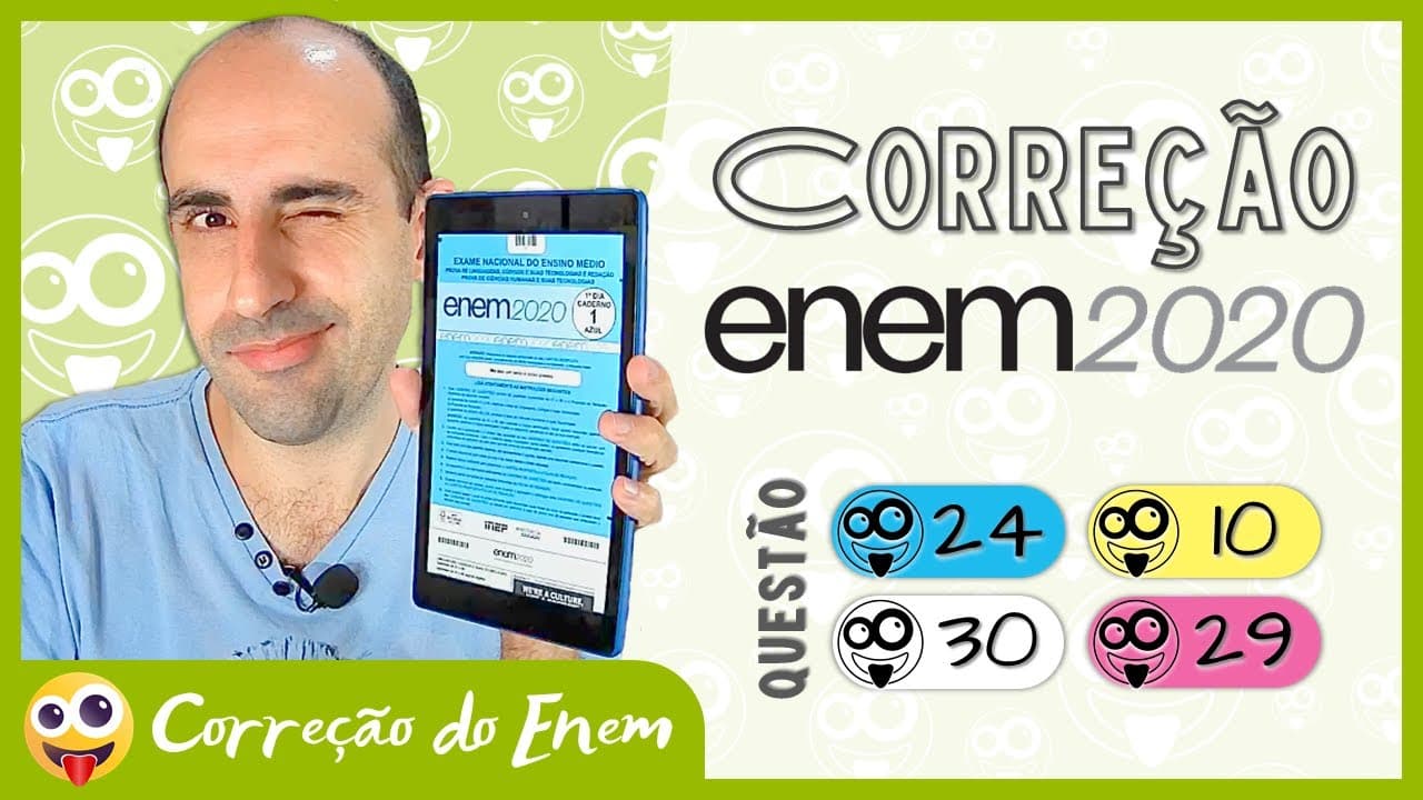Thumbnail: [CORREÇÃO DO ENEM] Questão 24 - Enem 2020 impresso - Prova azul ▷ Demite o gerúndio