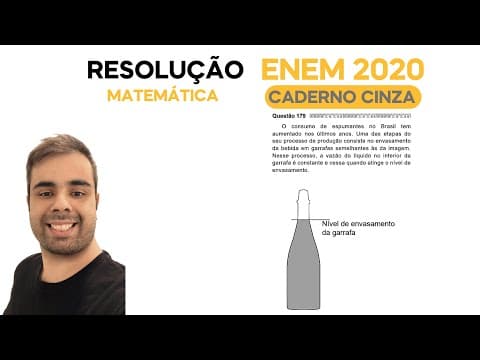 Thumbnail da aula: ENEM 2020 \ MATEMÁTICA - Questão 179, CADERNO CINZA -O consumo de espumantes no Brasil tem aumentado
