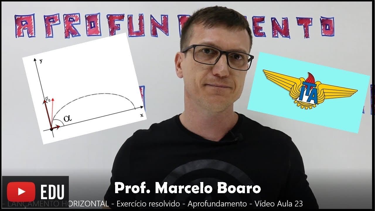 Thumbnail: ITA   LANÇAMENTO HORIZONTAL   Exercício resolvido   Aprofundamento   Vídeo Aula 23