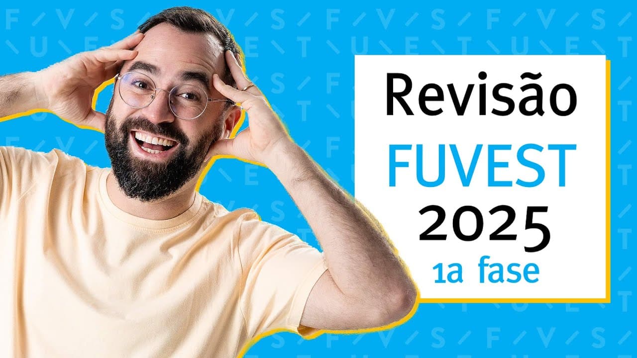 Thumbnail: 🔥 Revisão Fuvest 2025 - Primeira fase - Biologia
