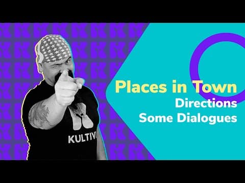 Thumbnail da aula: Places in town: Directions - Some Dialogues | Inglês 2.0 | Aula #103