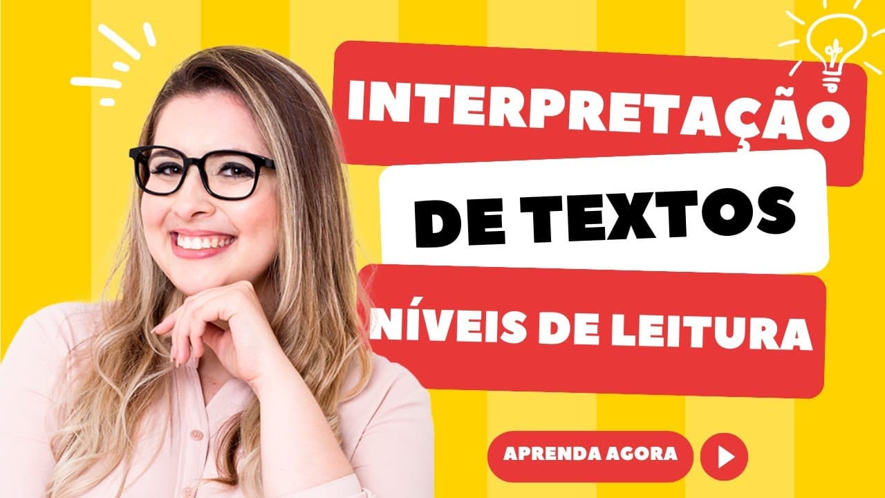 Thumbnail: O QUE SÃO NÍVEIS DE LEITURA? ELES PODEM TE SALVAR NA HORA DA PROVA! (INTERPRETAÇÃO CONCURSOS)