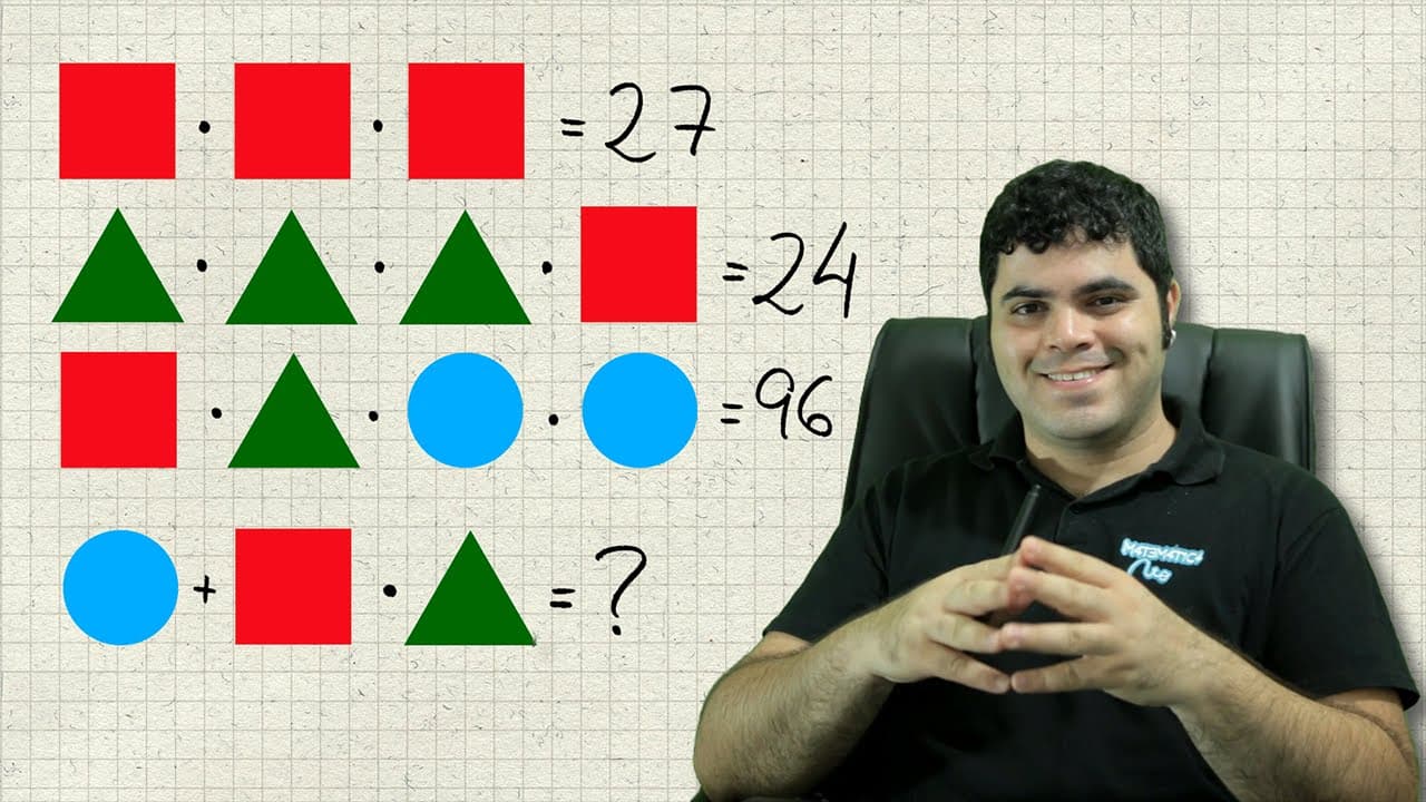 Thumbnail: Problema das Figuras Geométricas - QUAL É O VALOR FINAL? | Matemática Rio