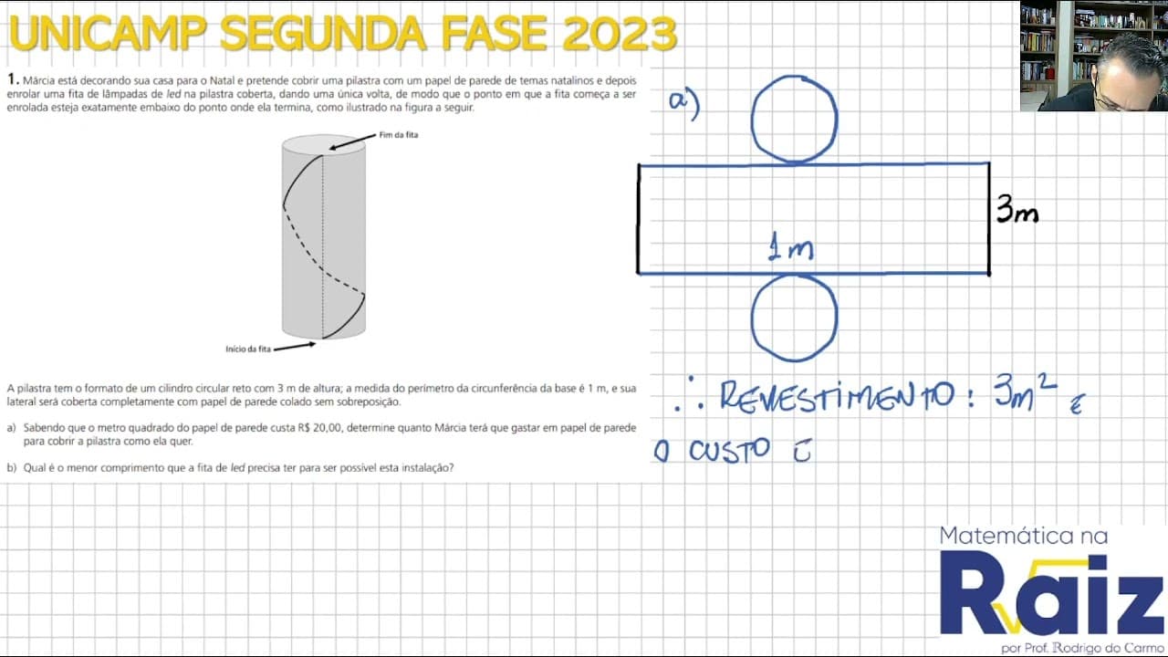 Thumbnail: UNICAMP 2023 2ª FASE CE CB QUESTÃO 1