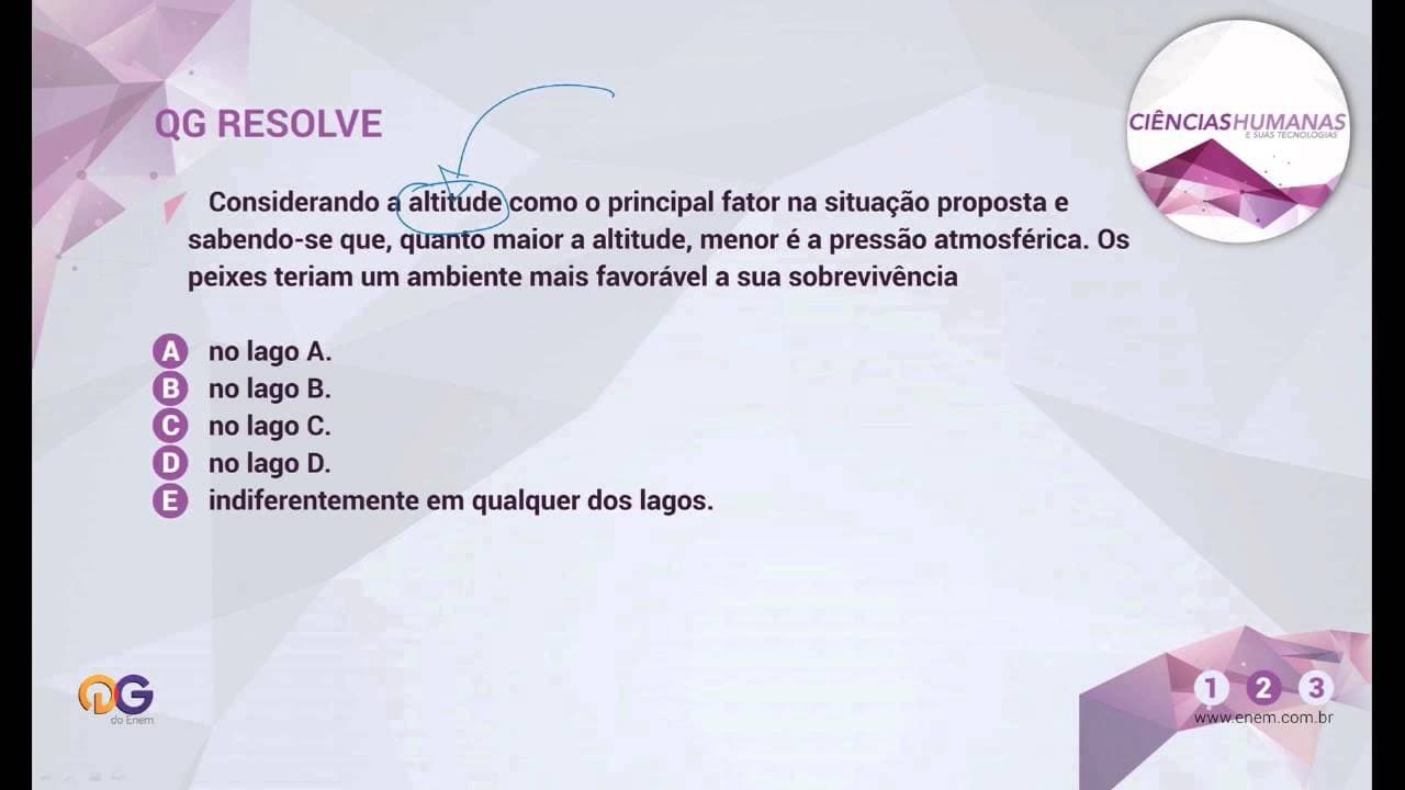Thumbnail: Geografia - Solubilidade de gases | QG Resolve