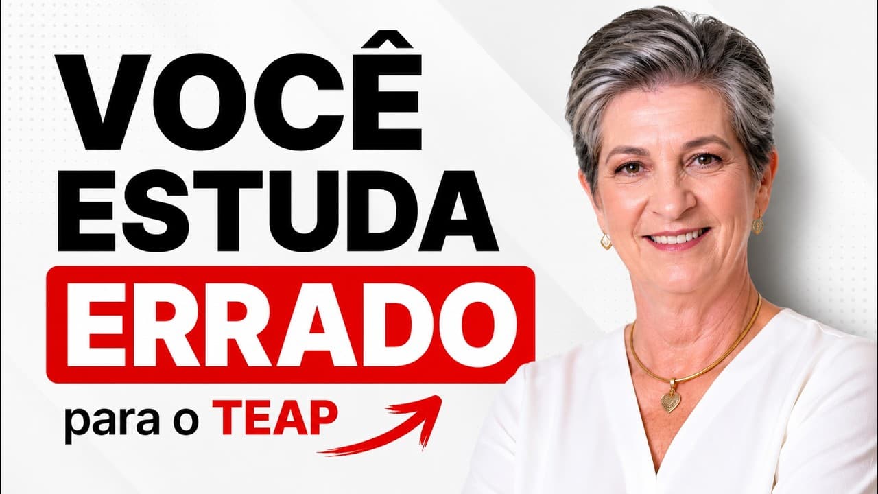 Thumbnail: Como ser APROVADO na PROVA TEAP com Marta Garcia