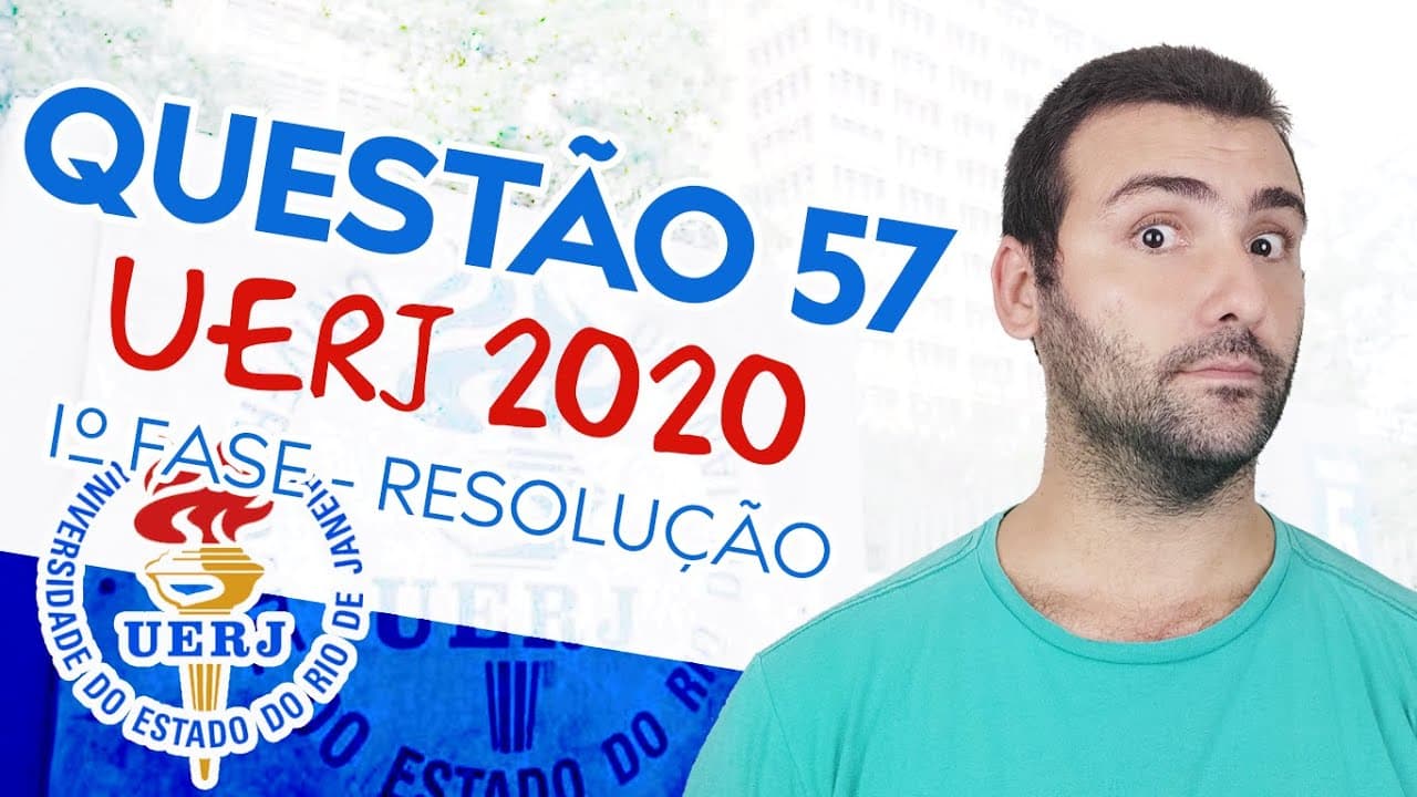 Thumbnail: UERJ 2020 - QUESTÃO 57 DE GEOGRAFIA - RESOLUÇÃO 1° EXAME DE QUALIFICAÇÃO