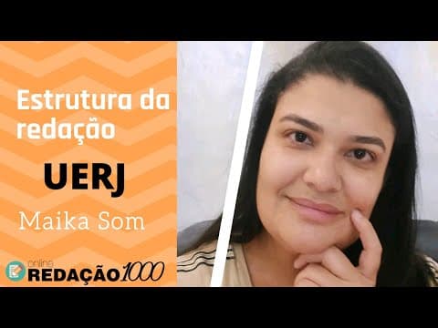 Thumbnail da aula: Como é a estrutura da redação UERJ?