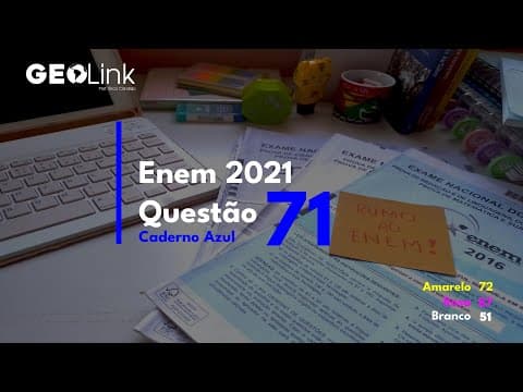 Thumbnail da aula: Enem 2021: questão 71 (Caderno Azul)