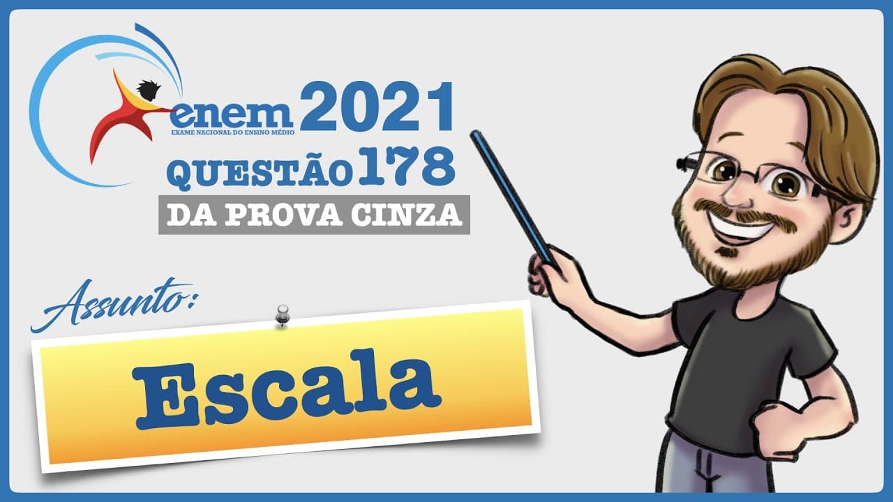 Thumbnail: ENEM 2021 || Escala || Um parque temático brasileiro construiu uma réplica em miniatura do castelo