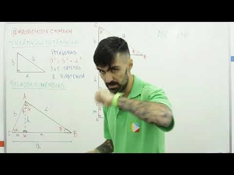 Thumbnail da aula: Matemática - Triângulo retângulo e suas relações métricas