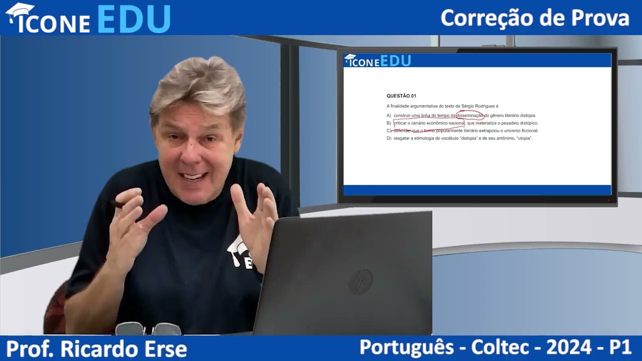 Thumbnail: COLTEC-UFMG 2024 - PORTUGUÊS  P1