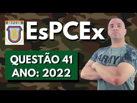 Thumbnail da aula: [EsPCEx 2022/Q41] Em relação à equação não balanceada a seguir que representa o processo de obtenção