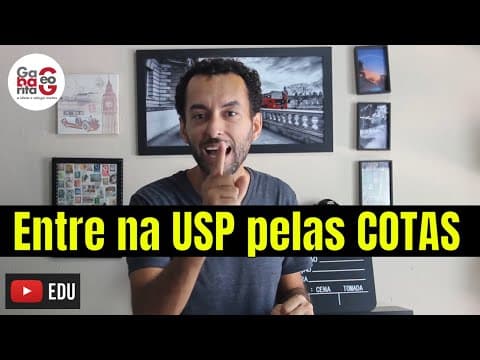 Thumbnail da aula: |FUVEST| APROVAÇÃO PELO SISU E COTAS RACIAIS E SOCIAIS