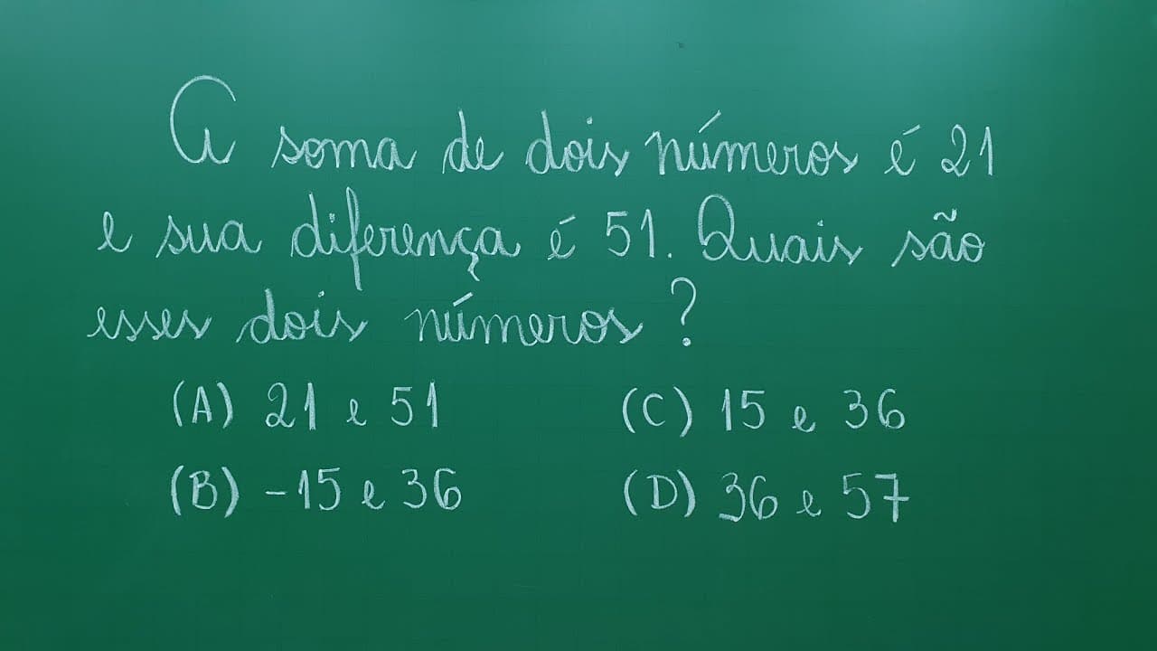 Thumbnail: QUESTÃO DE CONCURSO - SISTEMA DE EQUAÇÕES - Professora Angela Matemática