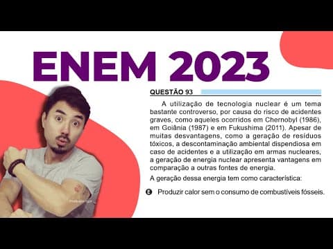 Thumbnail da aula: Questão 93 | Enem 2023 | Caderno Azul - Química
