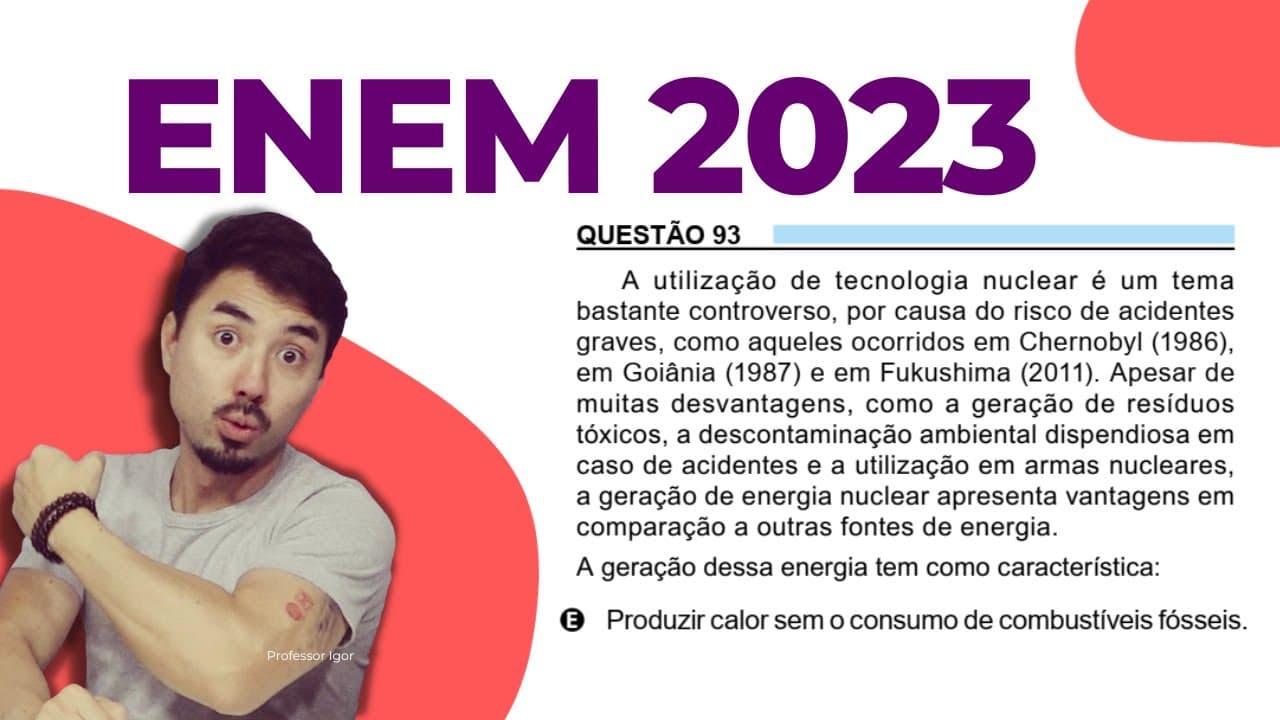 Thumbnail: Questão 93 | Enem 2023 | Caderno Azul - Química