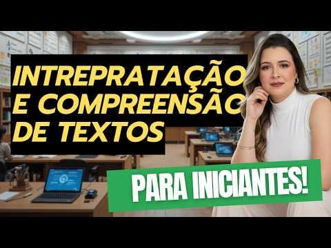 Thumbnail da aula: INTERPRETAÇÃO E COMPREENSÃO DE TEXTOS COM O MEU MÉTODO - Professa Pamba