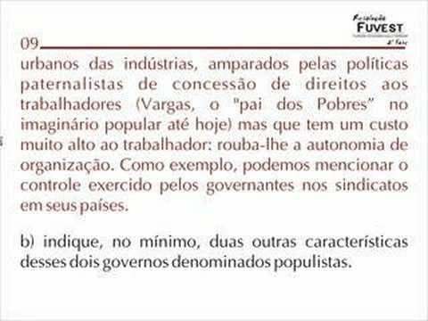 Thumbnail da aula: HIST 09 e 10 Resolução FUVEST 2008 2ª Fase