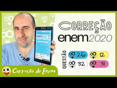 Thumbnail da aula: [CORREÇÃO DO ENEM] Questão 26 - Enem 2020 impresso - Prova azul ▷ Realidade virtual