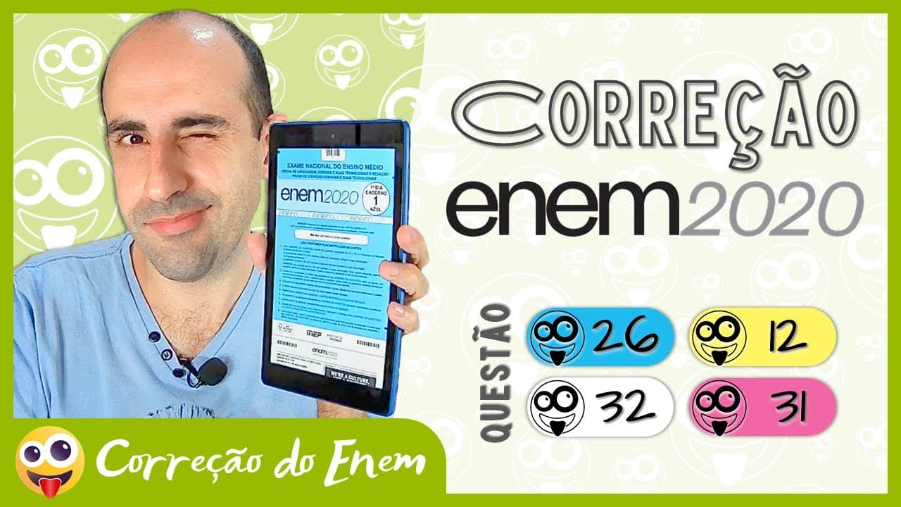 Thumbnail: [CORREÇÃO DO ENEM] Questão 26 - Enem 2020 impresso - Prova azul ▷ Realidade virtual