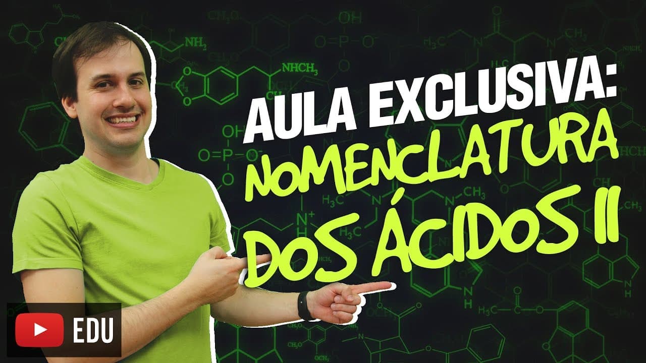 Thumbnail: QG05. Nomenclatura dos Ácidos II (5/12) [Funções Inorgânicas]
