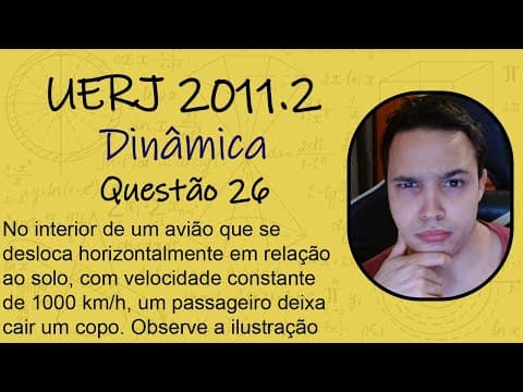 Thumbnail da aula: UERJ 2011 - No interior de um avião que se desloca horizontalmente em relação ao solo, com