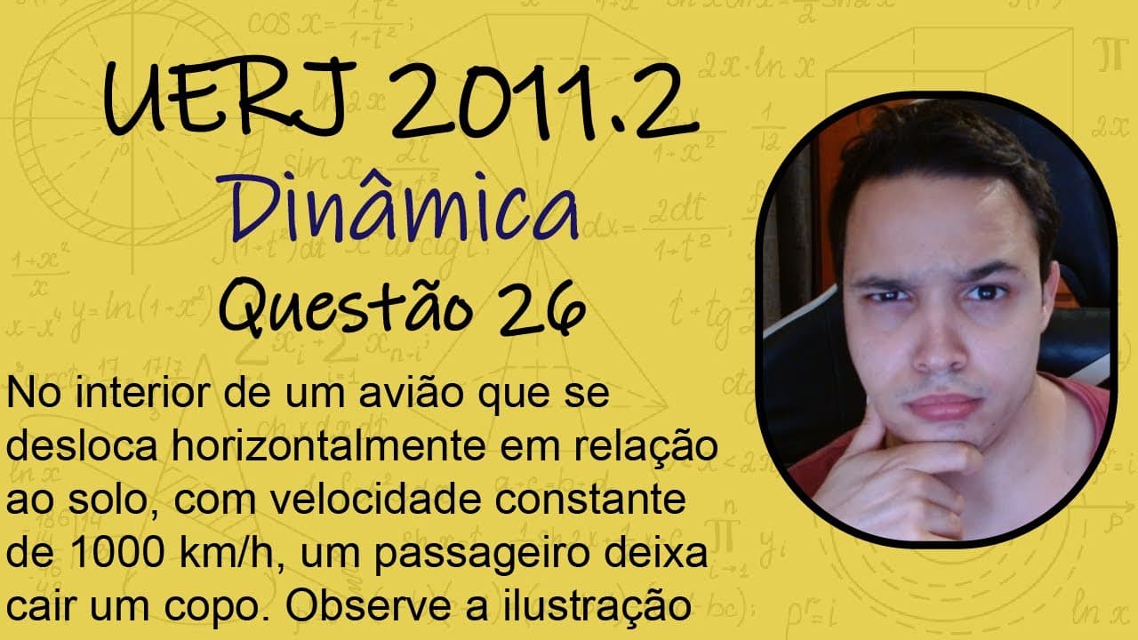 Thumbnail: UERJ 2011 - No interior de um avião que se desloca horizontalmente em relação ao solo, com