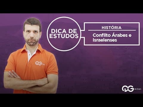Thumbnail da aula: Dica de estudos: Conflito Árabes e Israelenses || História com Prof. Dalton Cunha