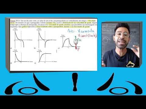 Thumbnail da aula: Resoluções ENEM: a questão do paraquedas (Enem 2013) - Dinâmica e Leis de Newton