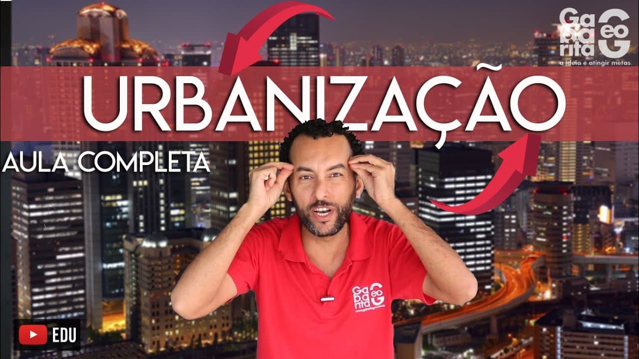 Thumbnail: Urbanização no Brasil | Entenda os conceitos e características |Geografia |