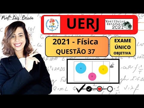 Thumbnail da aula: 🟠 FÍSICA / UERJ 2021 / QUESTÃO 37 / EXAME ÚNICO - Em uma experiência de calorimetria, os corpos ...