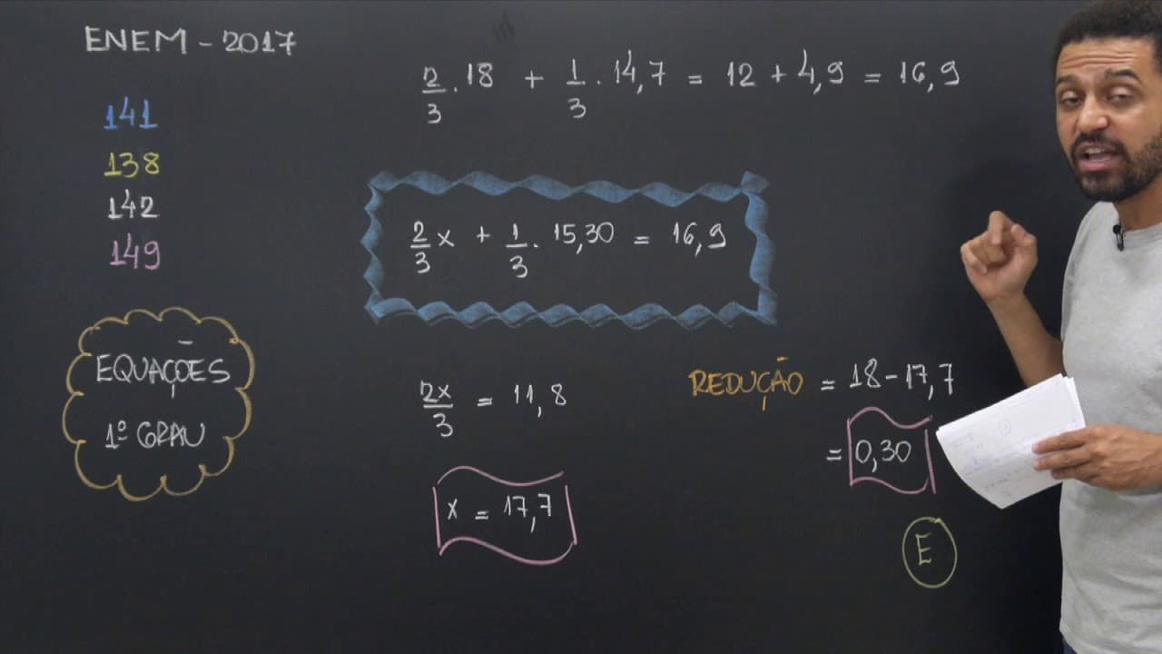 Thumbnail: ENEM 2017 - Questão 138 de Matemática (Caderno Amarelo)