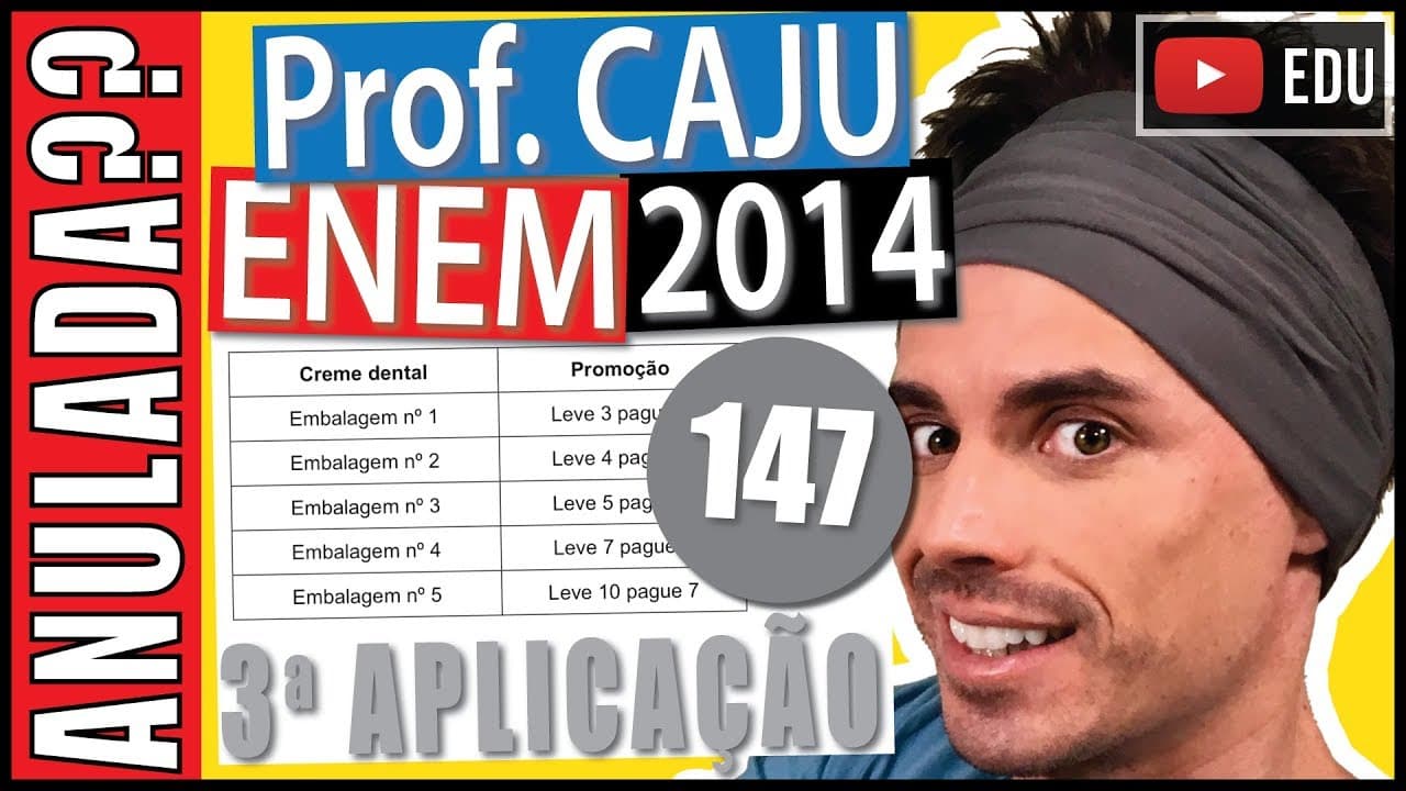 Thumbnail: [ENEM 2014 3Ap] 147 📓 RAZÃO E PROPORÇÃO Uma pessoa precisa comprar creme dental. Ao entrar em um