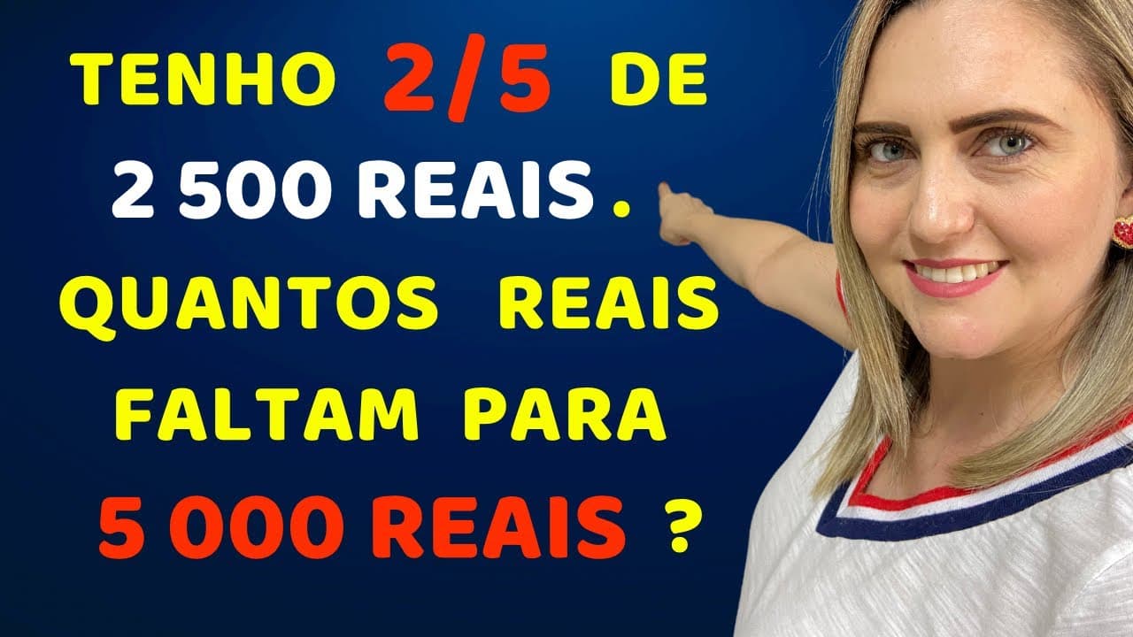 Thumbnail: CONSEGUE DESCOBRIR O VALOR QUE FALTA?? Matemática básica todo dia.📚🚀