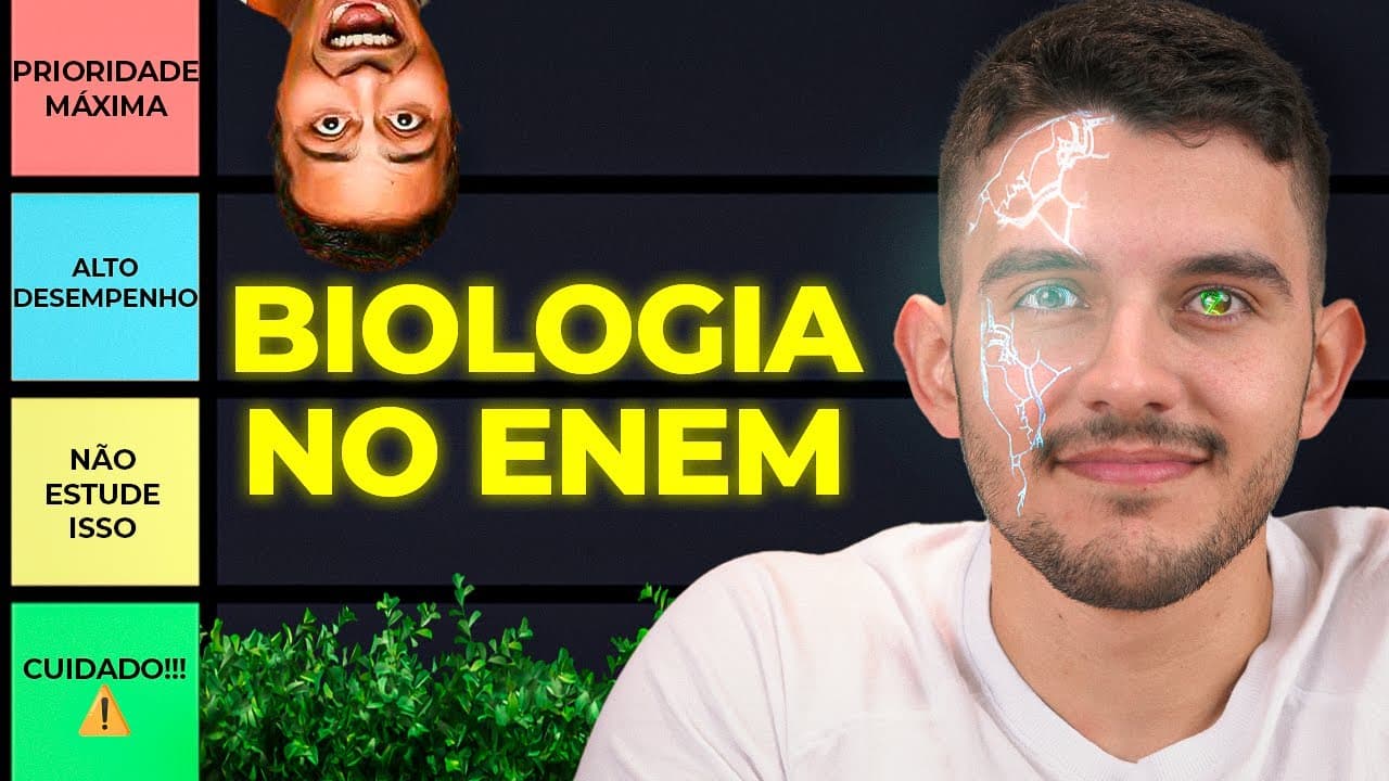 Thumbnail: RANKEANDO MATÉRIAS de BIOLOGIA no ENEM (melhor ordem para estudar)