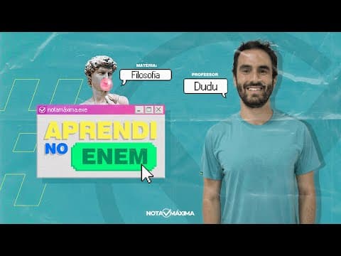 Thumbnail da aula: Questão de Filosofia do ENEM 2020 - Aprendi no ENEM | Prof. Dudu
