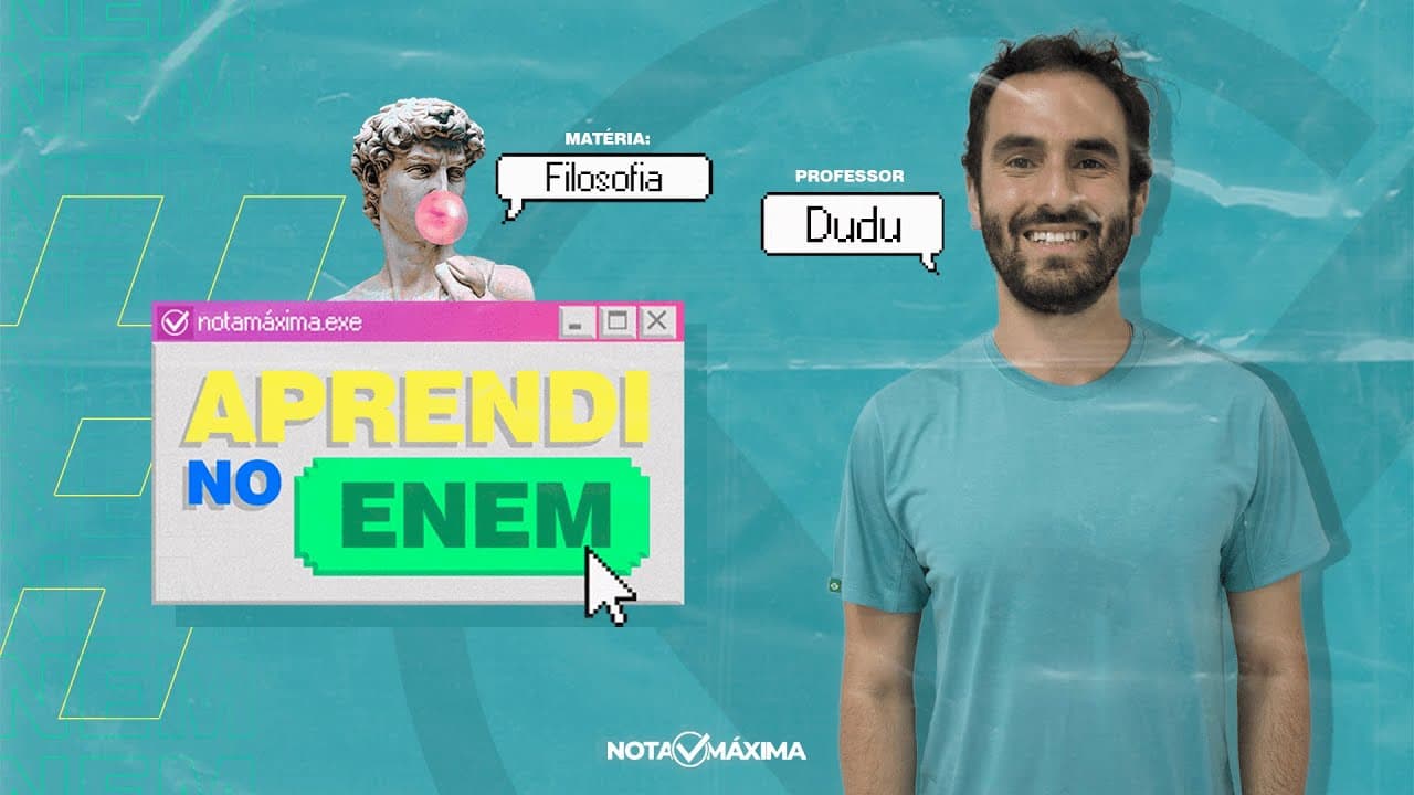 Thumbnail: Questão de Filosofia do ENEM 2020 - Aprendi no ENEM | Prof. Dudu