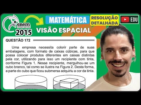 Thumbnail da aula: [ENEM 2015 PPL] 172 📘 VISÃO ESPACIAL Uma empresa necessita colorir parte de suas embalagens, com