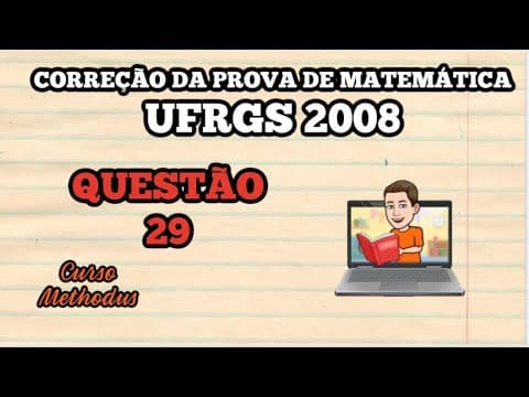 Thumbnail da aula: 29 de 2008 da prova de matemática da UFRGS - Observe o octógono regular ABCDEFGH representado