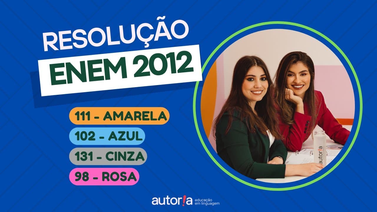 Thumbnail: Enem 2012  - Autoria Linguagem - Questão 111 | Linguagens, prova amarela