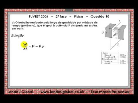 Thumbnail da aula: FUVEST USP 2006 FIS P2 Q10