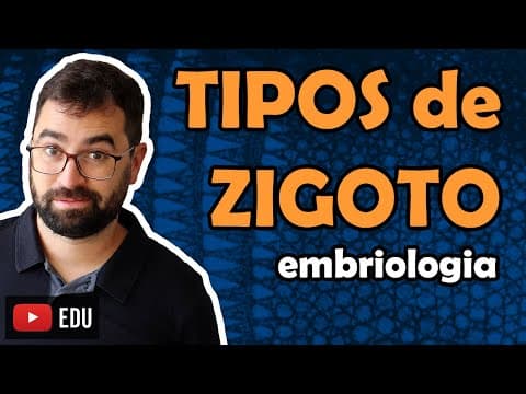 Thumbnail da aula: Tipos de Zigoto (Embriologia) - Aula 02 - Módulo VI: Zoologia | Prof. Guilherme