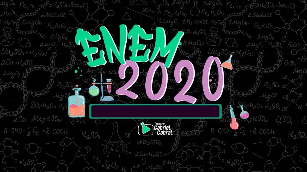 Thumbnail: RESOLUÇÃO ENEM 2020 - QUÍMICA