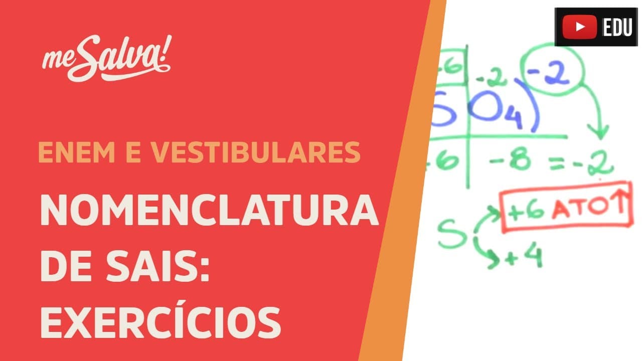 Thumbnail: Me Salva! INO14 - Funções Inorgânicas - Nomenclatura de Sais: Exercícios