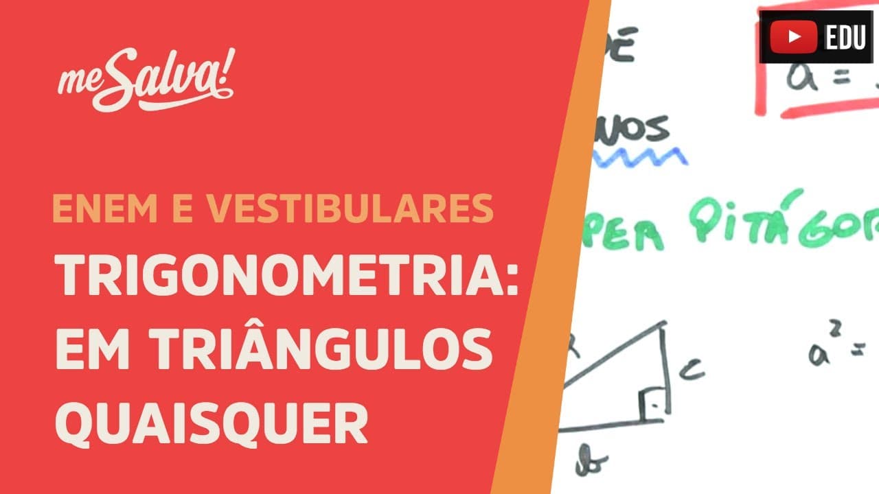 Thumbnail: Me Salva! TRG32 - Trigonometria em triângulos quaisquer: Lei dos cossenos