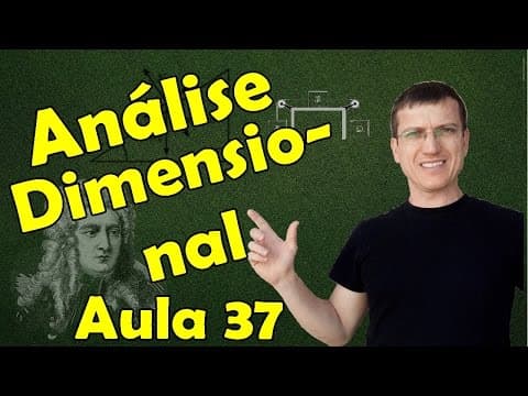 Thumbnail da aula: ANÁLISE DIMENSIONAL E PREVISÃO DE FÓRMULAS I - DINÂMICA AULA 37 -  Prof.  Marcelo Boaro