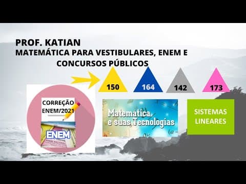 Thumbnail da aula: RESOLUÇÃO ENEM/2021-QUESTÃO 150-CADERNO AMARELO- Uma pessoa pretende viajar por uma companhia aérea